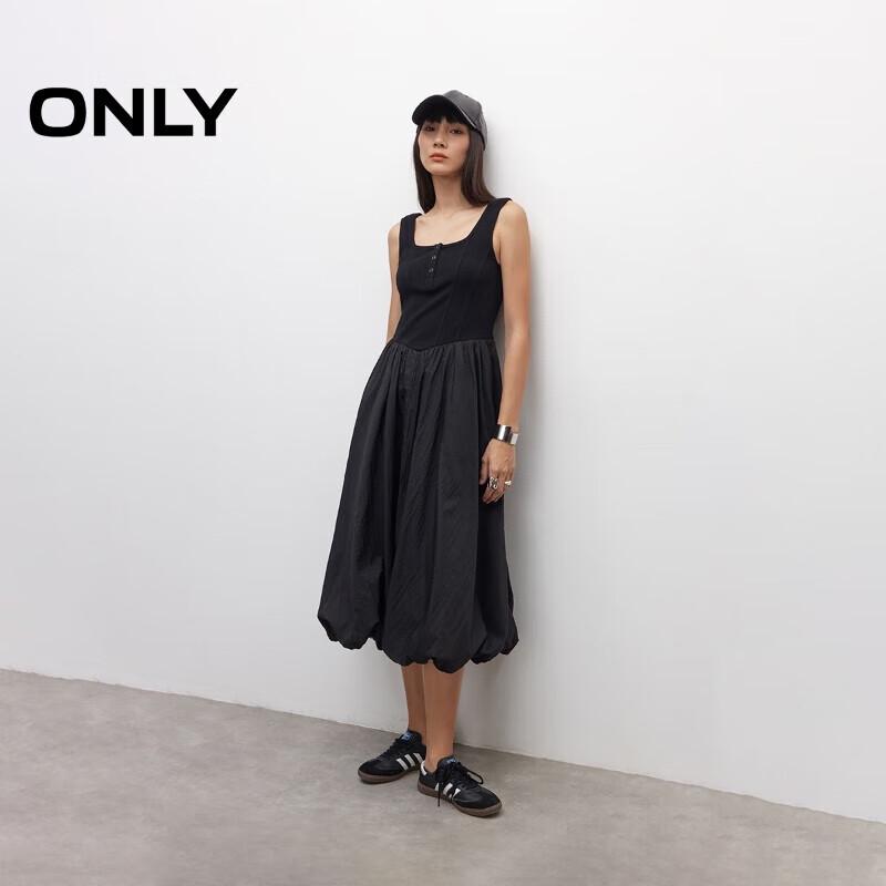 

ONLY 2025 Spring Patchwork Sleeveless Midi Dress L