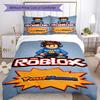 Roblox 158 Personalizza il tuo nome Set Biancheria da Letto Copripiumino Traspirante con Federe Decorazione per la Casa Regalo di Compleanno