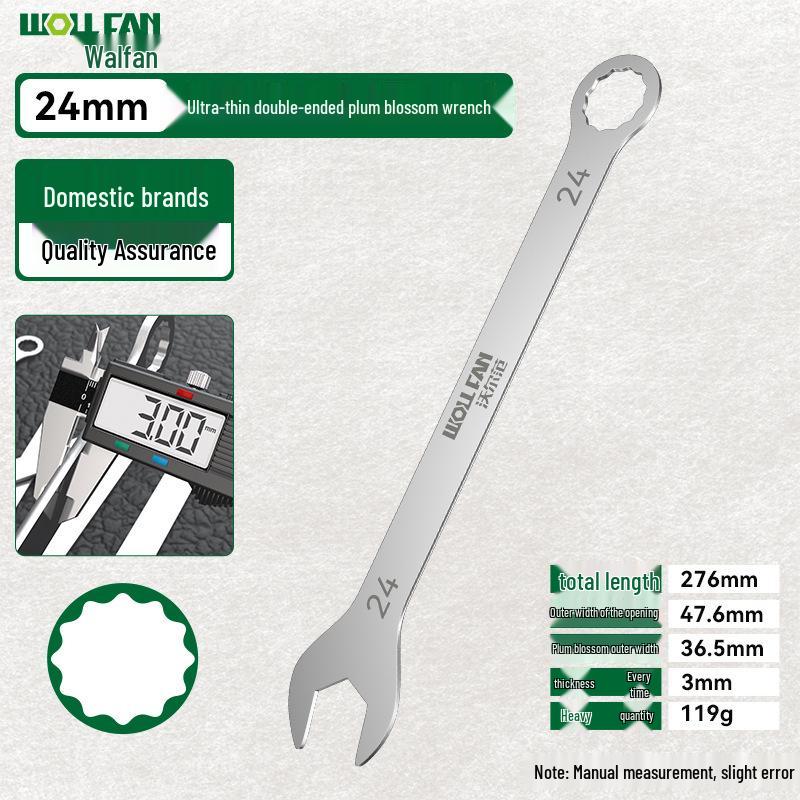 32mm Ultra-thin Double-headed Open-ended Wrench