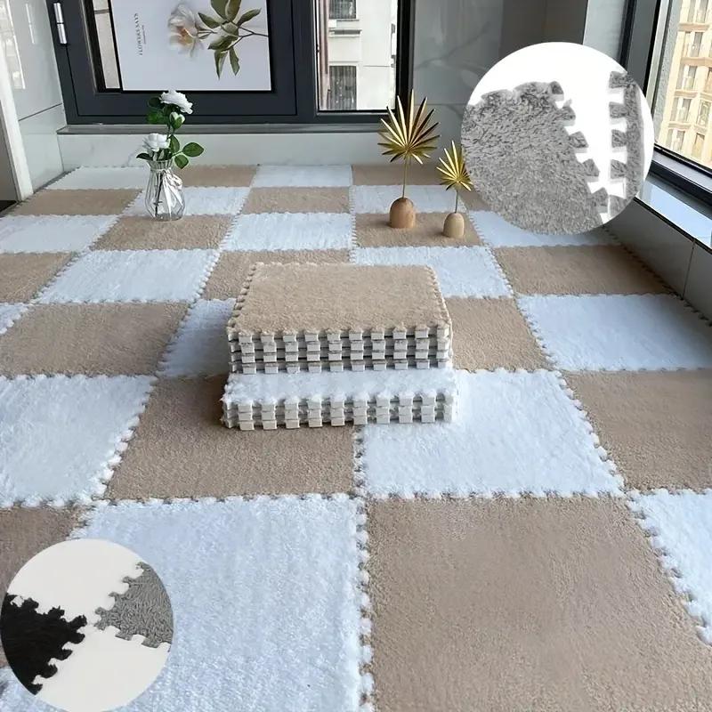 

М який килимок-пазл з піни ЕВА для дітей, килимки-плитки, що з єднуються, нековзний килимок для повзання, дитячий килим на підлогу для спальні, вітальні 10Pcs