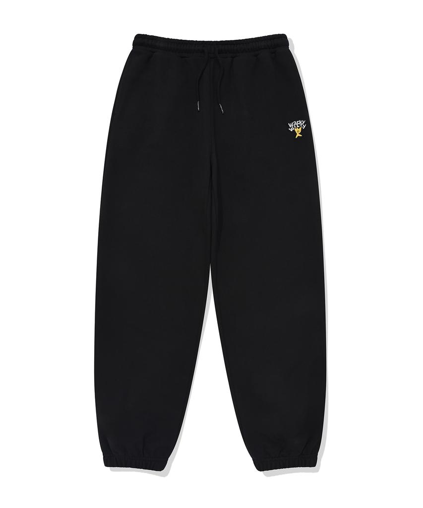 WACKY WILLY Basic Sweat Jogger Pants Black