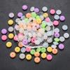 12mm 50Pcs Silicone Luminous Spacer Beads BPA Free Chewable Teething Beads Pacifier Teether DIY Necklace Accessories