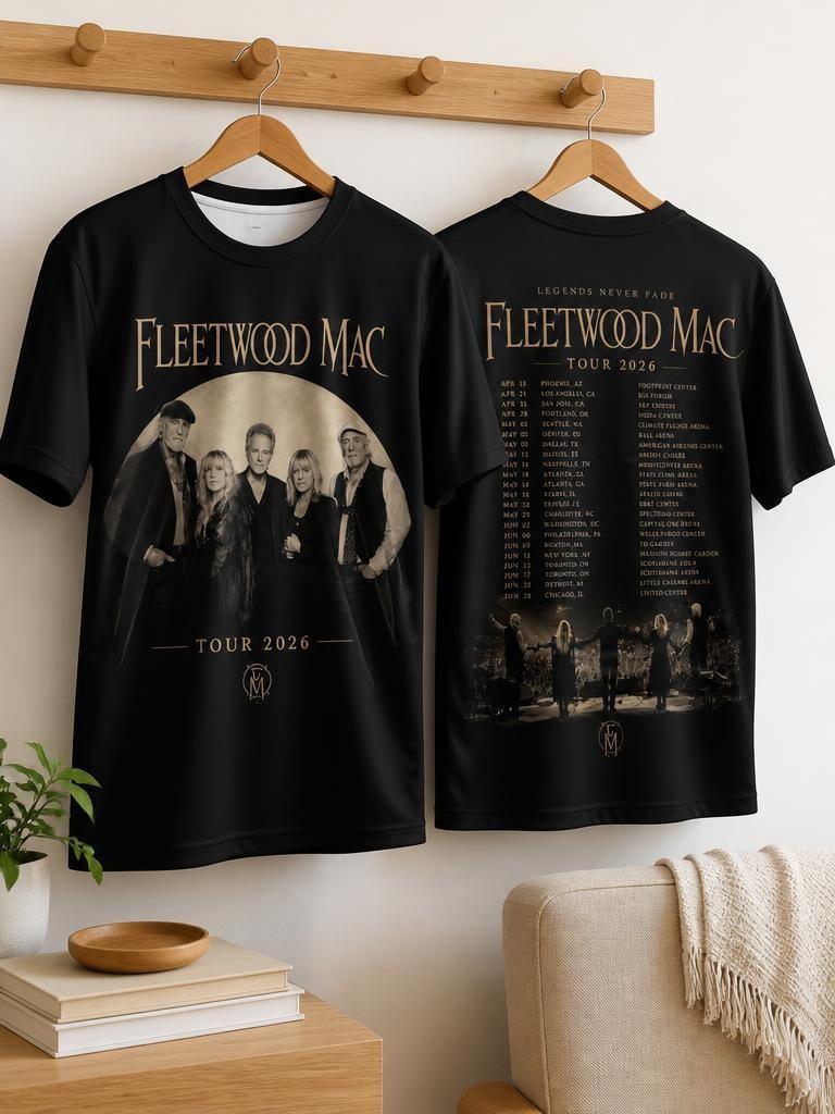 Fleetwood Mac Tour 2026 Rozvrh Tričko