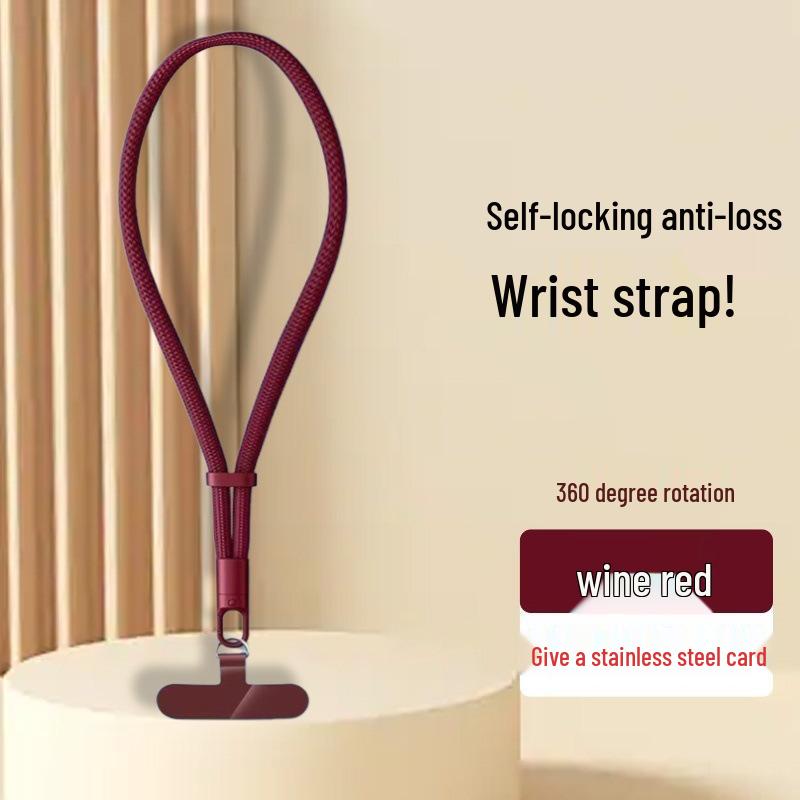 

Fashion Woven Phone Lanyard: Anti-Lost Crossbody Neck Strap with Rotating Metal Buckle