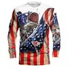 Fishing T Shirt 3D Printing Men's T-Shirts Autumn Long Sleeve Shirts Oversized T-Shirt Casual Men's Clothing O-Neck Mens Clothes