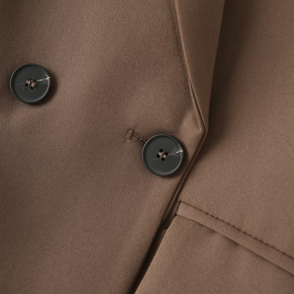 Women's Multi-Color Double-Breasted Suit Jacket (Loose Fit) - 2024 Autumn/Winter Collection