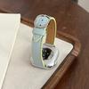 Two-tone Lychee Leather Bracelet For Apple Watch Band S11/10/9/8/7/6/Ultra iWatch Strap 49/46/45/44/42/41/40/38mm Slim Stylish