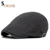 Menn Uformell Klassisk Ensfarge Flat Cabbie sboy Eføy Hat Cotton Sun Beret Cap Unisex hatter