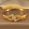 1item Vintage Bohemian Style Inlaid Synthetic Zircon Women's Open Bracelet Suitable for Daily Wear Mother's Day Gift No Box