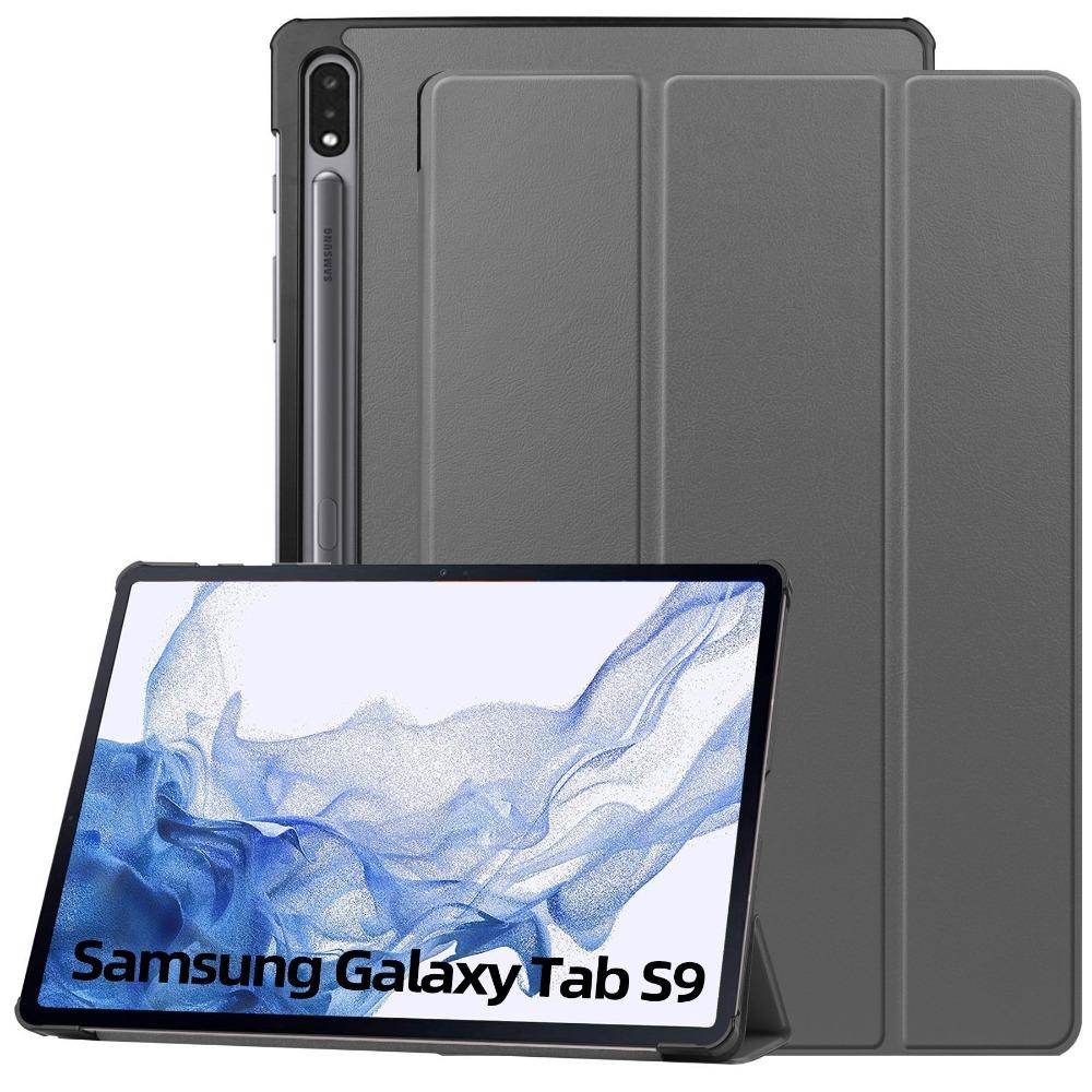 For Samsung Tab S9fe Case 2024 12.4 Inch Premium Tri Fold Stand Cover for S9 Plus S10 Tablet Protective Sleeve