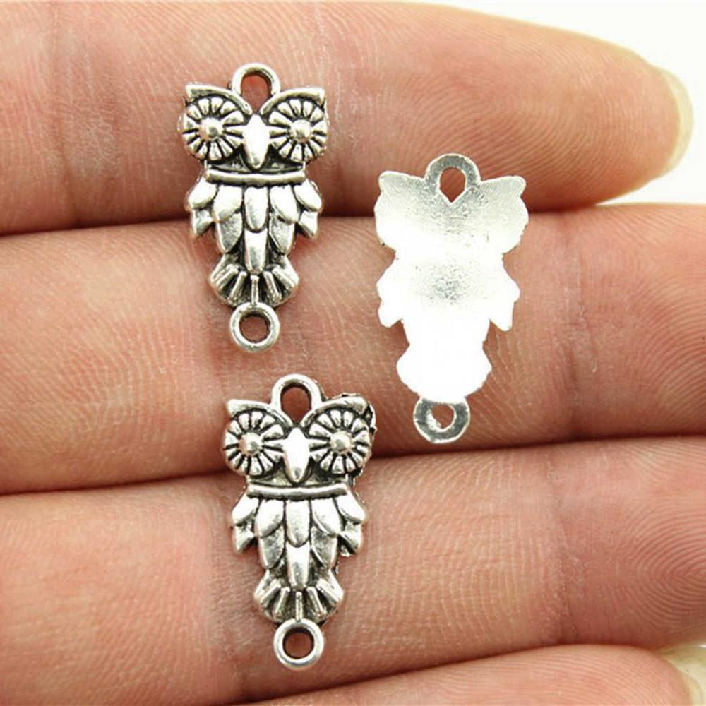 

Подвеска в виде совы, Женские украшения, Этнические материалы A12-20pcs-21x11mm