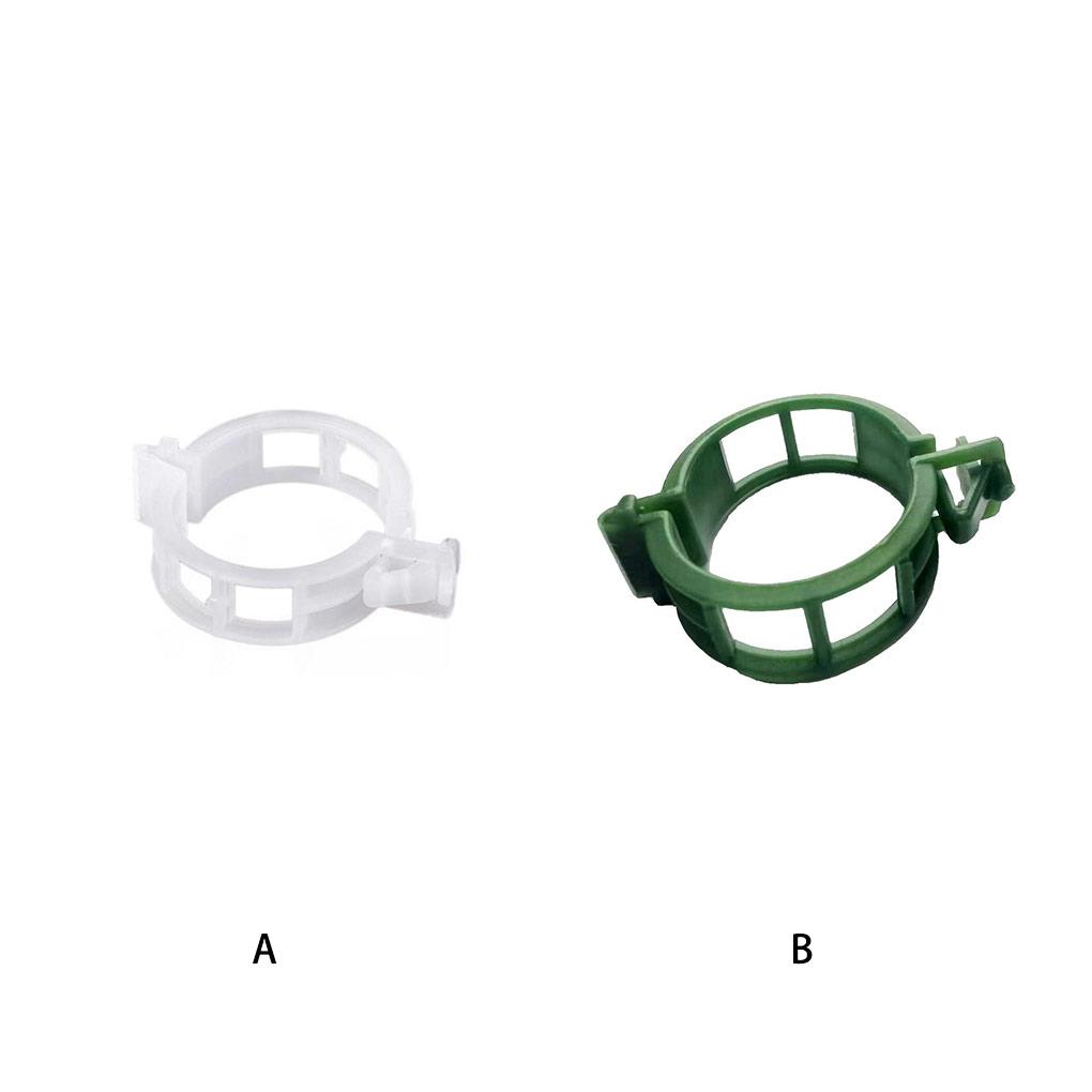 100 Pieces Plant Support Clips Round 2.5mm Growing Greenhouse Vegetable Fruit Ties Branch Stake Fastener Frame Buckle