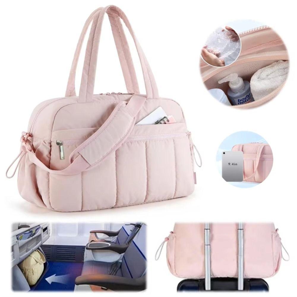 Dry and Wet Separation Travel Duffel Bag Cloud Style Gym Shoulder Bag  Short Trip Ready