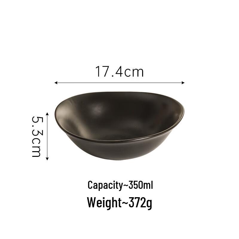 

ZISIZ Ceramic Triangular Handled Bowl