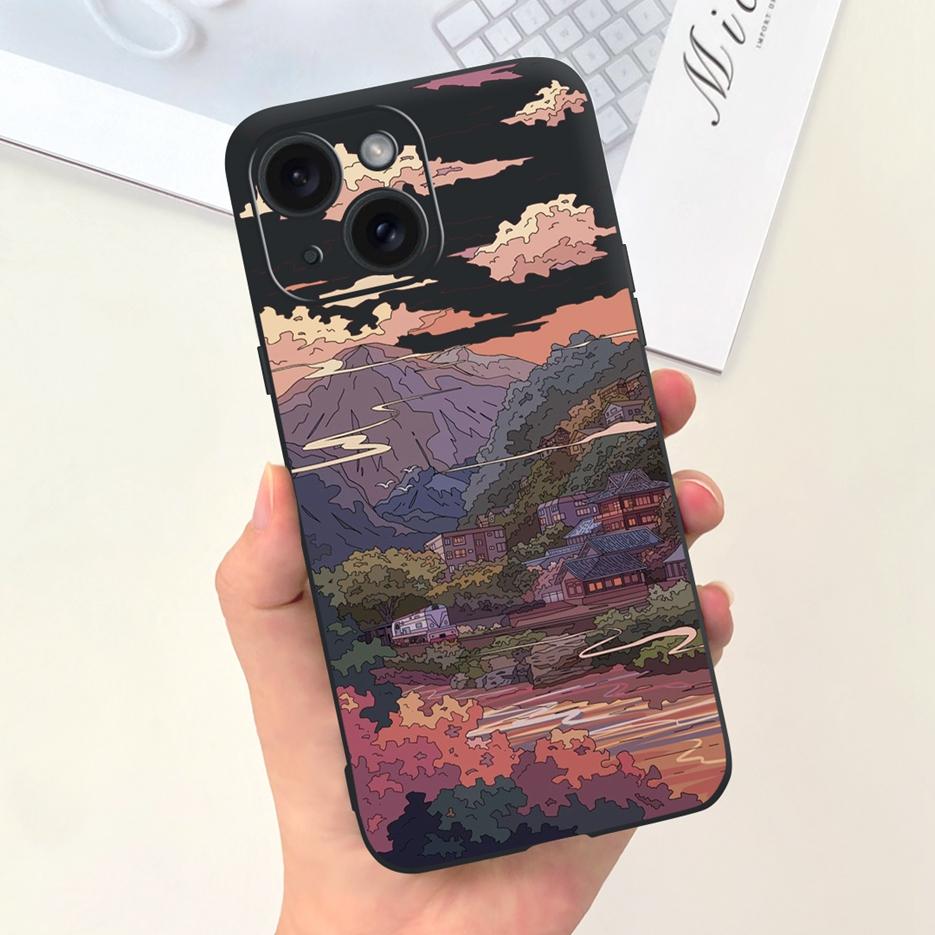For Apple iPhone 15 Case Stylish Moon Spaceman Cartoon Cover Soft Silicone Phone Case For iPhone 15 Pro Max iPhone15 Plus Bumper