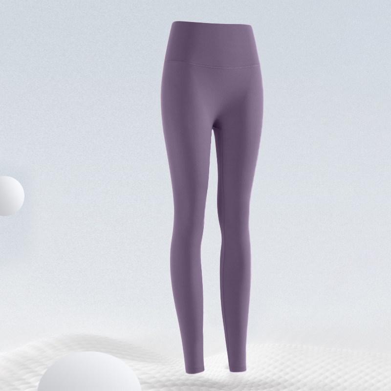 High-Waist Pilates Yoga Leggings: Butt Lifting, Tummy Control, Slimming Nude-Feel Fitness Pants S