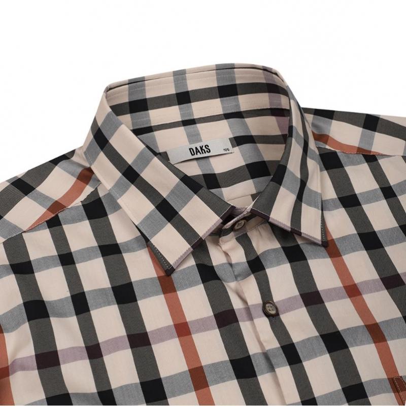 Daks Cotton Blend Stretch House Check Regular Fit Shirt Dmp1shcl141i1