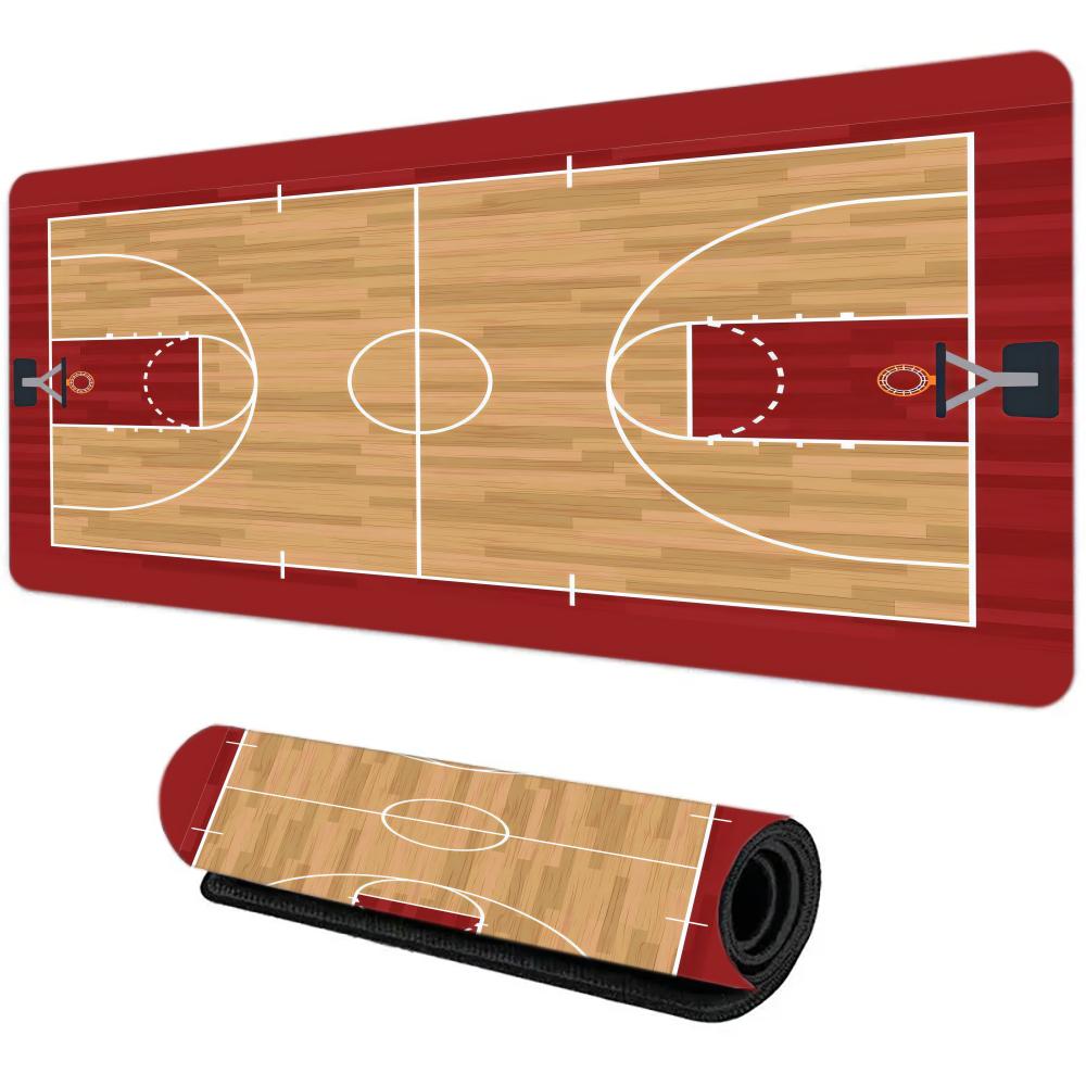 Basketball Field Mouse Pad Large Computer Office Game Table Mat XXL Rubber Antislip Gaming Keyboard Mousepad Long Desk Pads