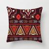 Bohemian Colorful Geometric Peach Skin Pillow Cover Retro Ethnic Style Cushion Cover Cushion Home