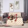 Super warme Decken Kinder Erwachsene Picknick Niedliche Monchichis Überwurf Decke Flanell Tagesdecke Für Couch Stuhl Sofa Bettbezug