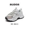 Augustine platform dad shoes women's autumn 2025 new retro style gray casual sports shoes ins tide