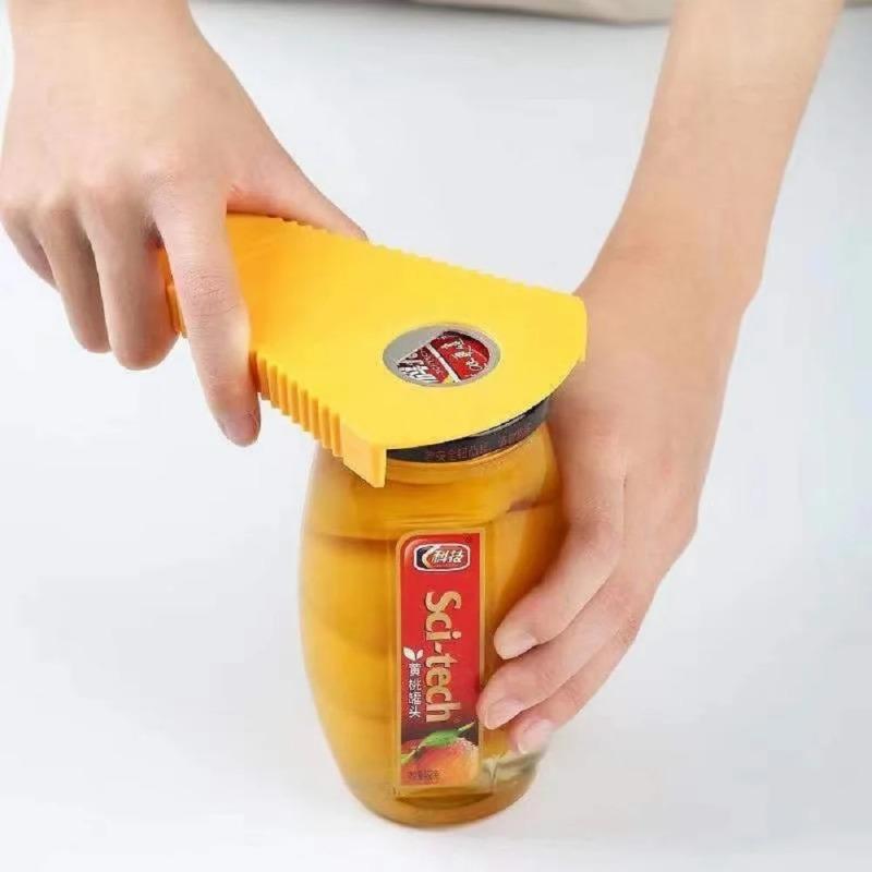 3-in-1 Multi-Purpose Can Opener, Manual Bottle Opener for Beer Coke, Jar Opener for Jam Lids, Smooth Edge Kitchen Can Opener