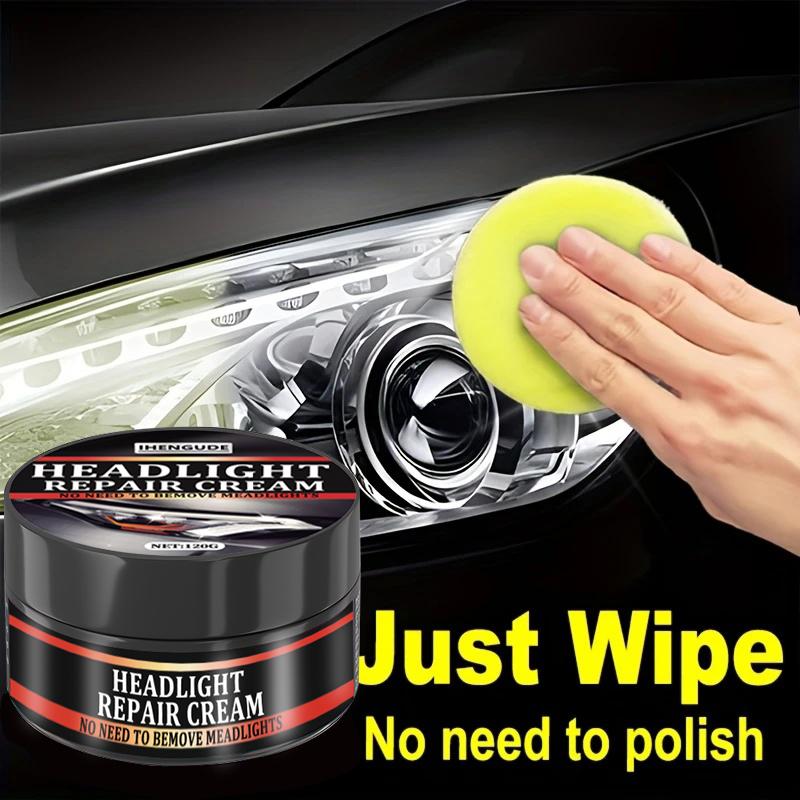 Car Headlight Restoration Kit, Polishing and Waxing for Refurbishment, Reducing Yellowing, Preventing Oxidation, and Enhancing Anti-Fog Proper