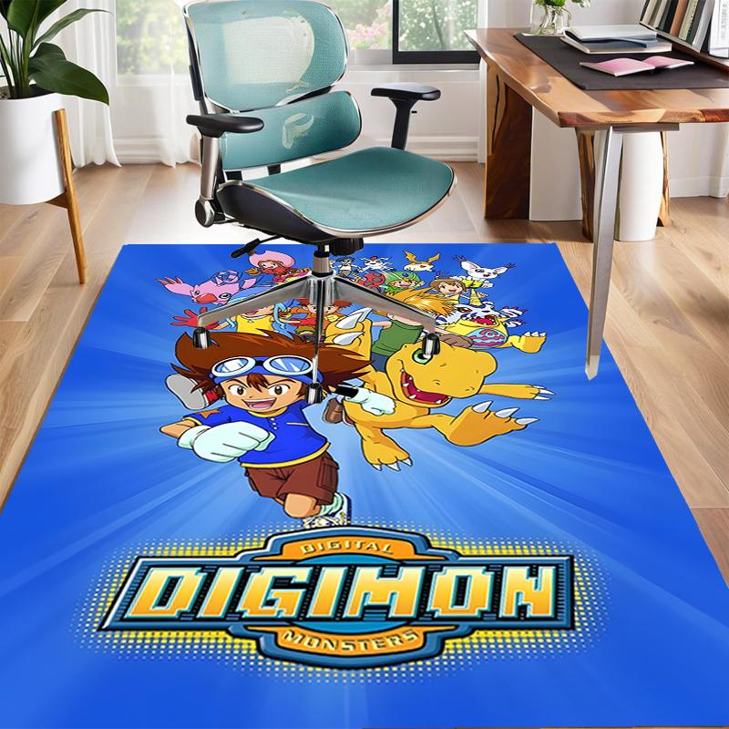 Digimon Design Area Rug - Non-Slip, Soft & Cozy Floor Mat for Living Room, Bedroom, Office - Indoor/Outdoor Decorative Carpet