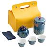 Portable Ceramic Tea Set with Storage Bag