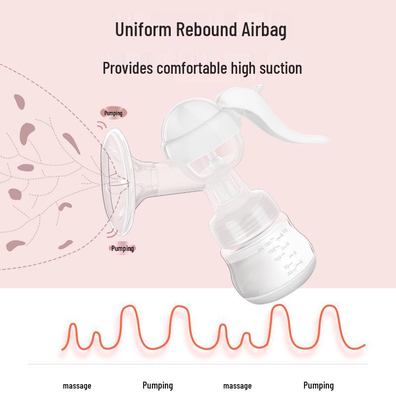 Portable High-Suction Manual Breast Pump - Ideal for Nursing Mothers