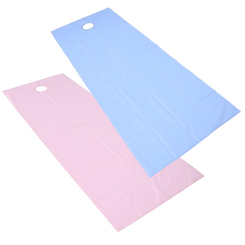 Buty Salon Bed Sheet Waterproof Oil Proof   Bed Cover with Face Brth Hole(Pink +Dark Coffee )