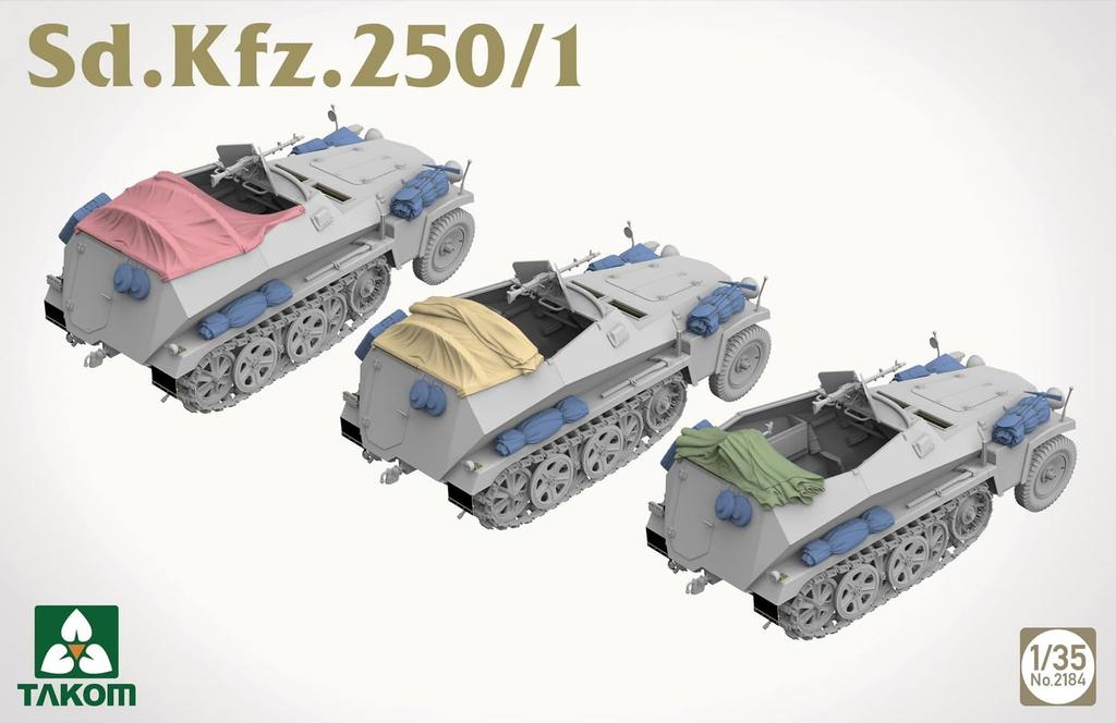 Takom Light Armored Personnel Carrier Plastic Model Kit TKO2184 1/35 Sd.Kfz.250/1