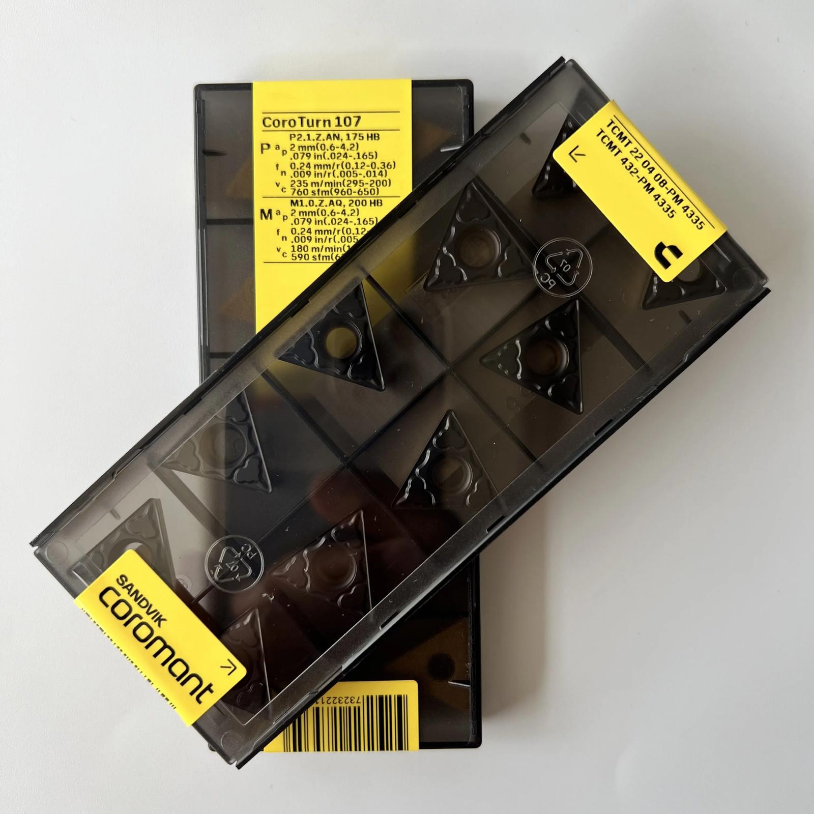 

SANDVIK / TCMT220408-PM 4335 / Industrial indexable Carbide Inserts 10 Pcs