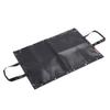 Under Grill Mat with Handle Fiberglass Silicone Expandable Fireproof Grill Pad Firewood Carrier Bag