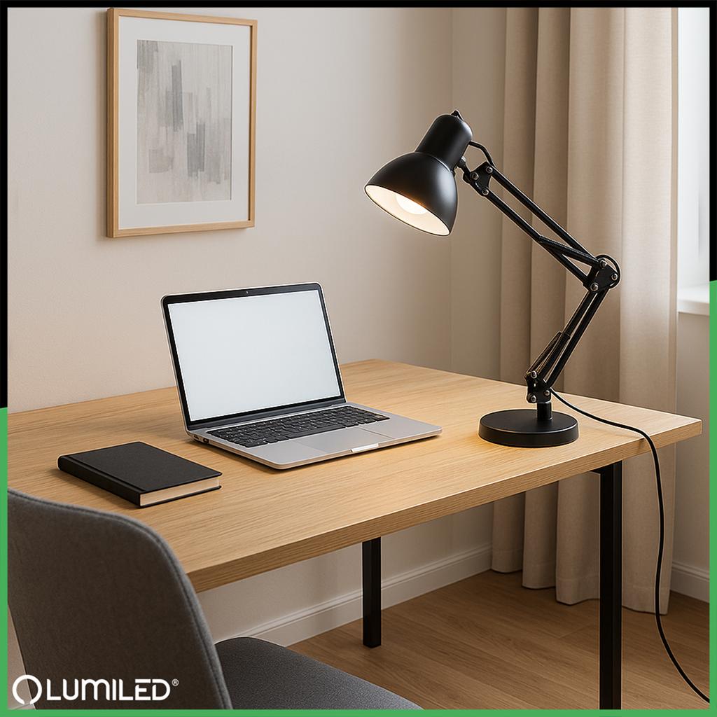 Desk Lamp Drawing Table Lamp E27 Tobi Lumiled + Clamp Desk