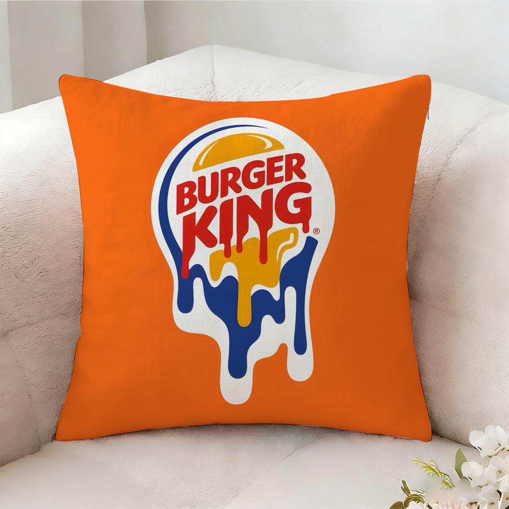 Burger King Brand Pillow Case Pillowcase, Double-sided Printed, Sofa Cushion, Bedroom Headboard Pillow