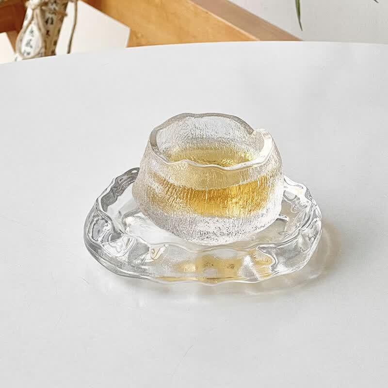 Qiwei Nordic Irregular Iceberg Glass Serving Dish