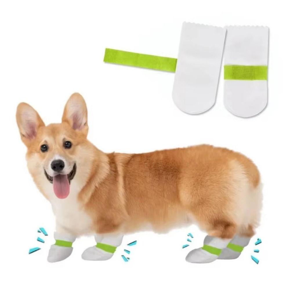 Waterproof Disposable Pet Foot Covers Breathable Pet Shoes Anti-dirty Pet Boots  Small Dog
