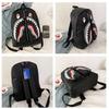 Graffiti Shark Backpack Personalized School Bag Bookbag Travel Bag Casual Daypack Halloween Christmas Birthday Gift for