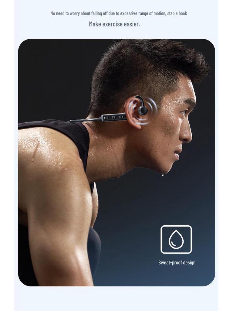 KS19 Waterproof Wireless Neckband Earphones - Sport-Compatible Bluetooth Headset