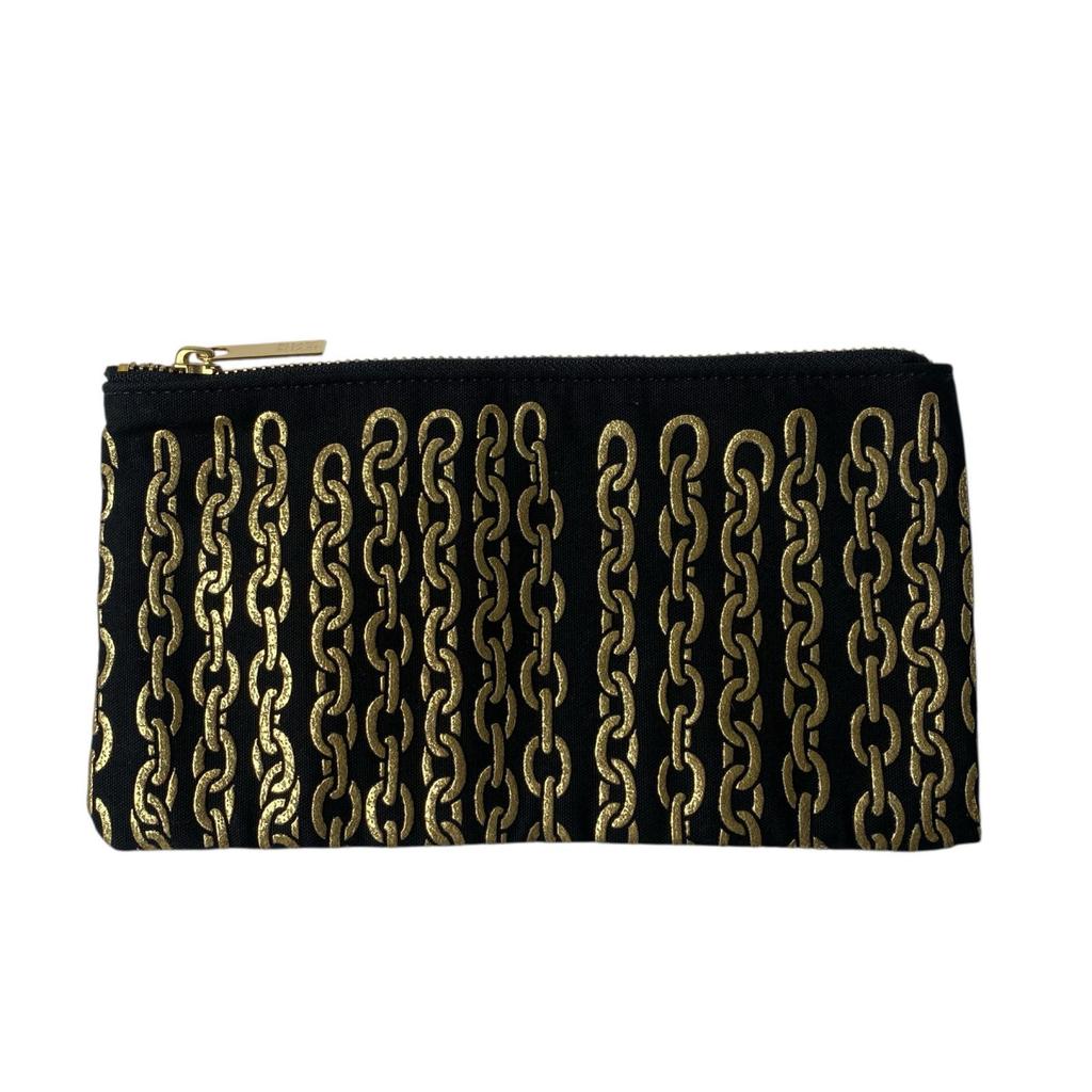 Used ISSEY MIYAKETote Bag black/gold canvas Women