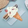 Wooden-handled Cutlery Set Stainless Steel Spoon Fork And Chopsticks Set Three-piece Cutlery Box Set