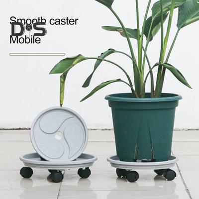 Pflanzen-Caddy mit Rädern, robuste Pflanzpalette mit abnehmbarer Drainageschale, rollender Pflanztopfständer, Transportwagen für Pflanzen im Innen- und Außenbereich, Balkon