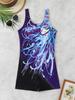 1011 new professional quick-drying one-piece swimsuit women's European and American sexy swimsuit conservative flat-angle beach swimsuit