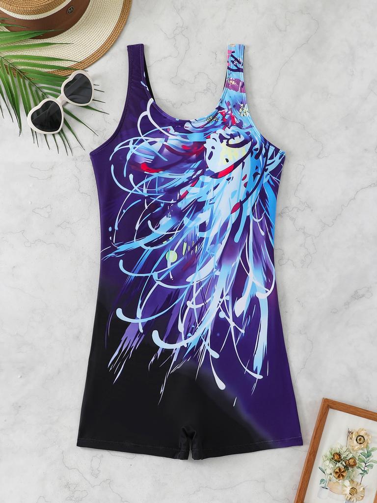 1011 new professional quick-drying one-piece swimsuit women's European and American sexy swimsuit conservative flat-angle beach swimsuit