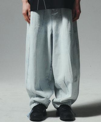 TRAVEL Mill Denim Balloon Pants Ice Blue