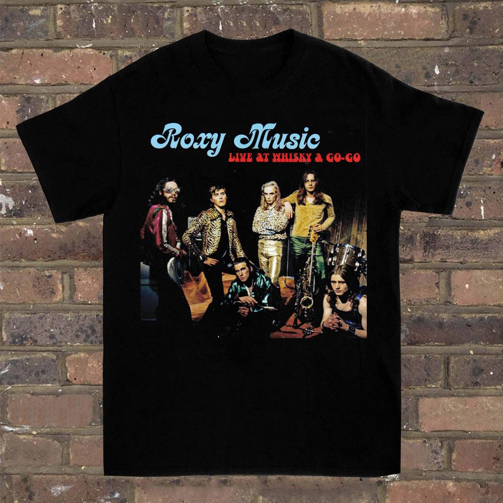 

Roxy Music Live At Whisky A Go Go Tshirt Cotton Unisex Tee S234XL FR188 Unisex T-Shirt XL