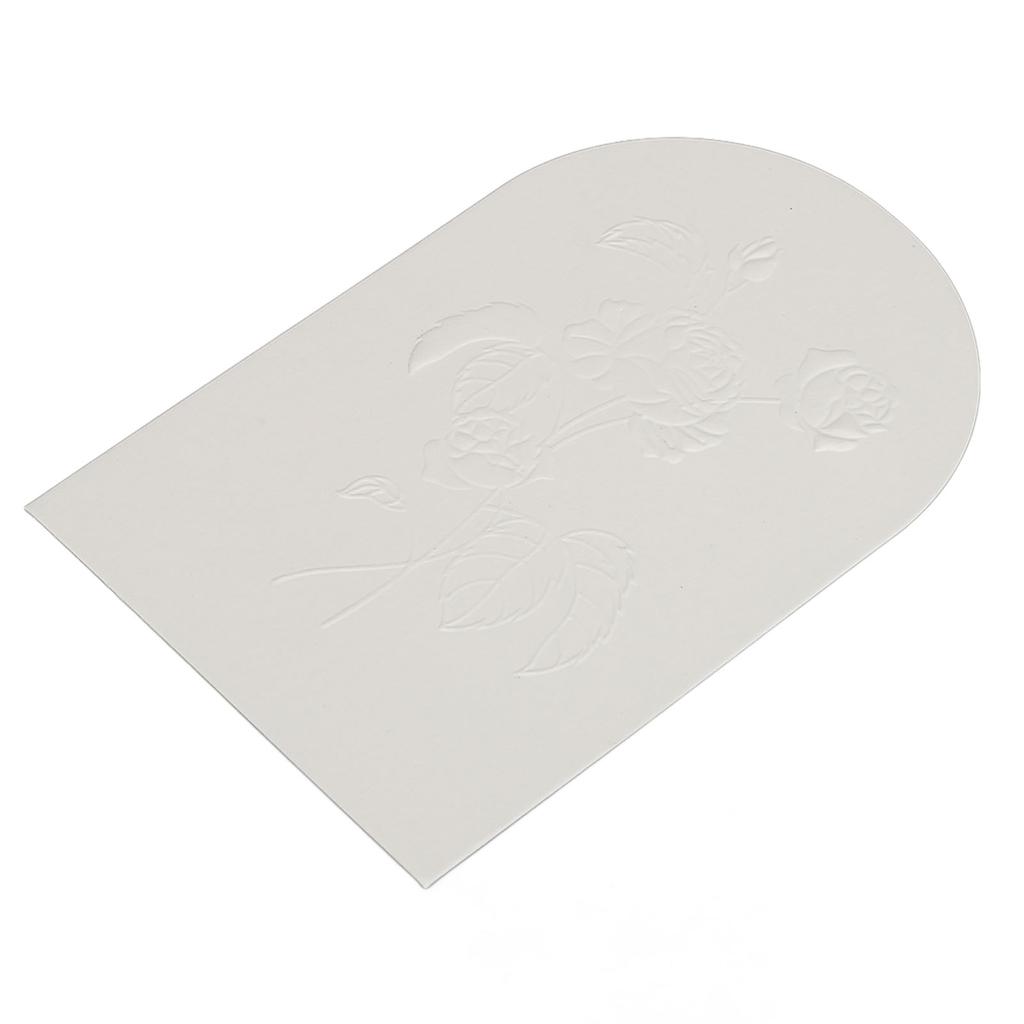 50pcs Perfume Test Paper Disposable Flower Pattern Scent Classification Essential Oil Testing Strips White
