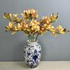 Real Touch Artificial Silk Cymbidium Branch Handmade Artificial Orchid Flower  Home Decoration