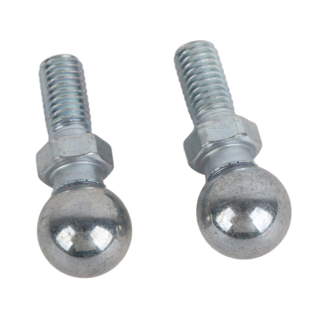 2 Pcs Car Iron Ball Stud Bolt M8 for Gas Struts Ball Ended Bonnet